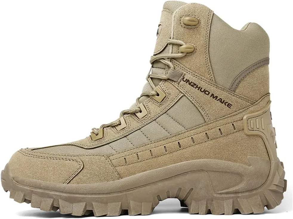 Waterproof Hiking Work Boots Men's Tactical Boots 6 Inches Lightweight Military Boots Breathable Outdoors Desert Boots
