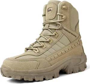 Waterproof Hiking Work Boots Men's Tactical Boots 6 Inches Lightweight Military Boots Breathable Outdoors Desert Boots