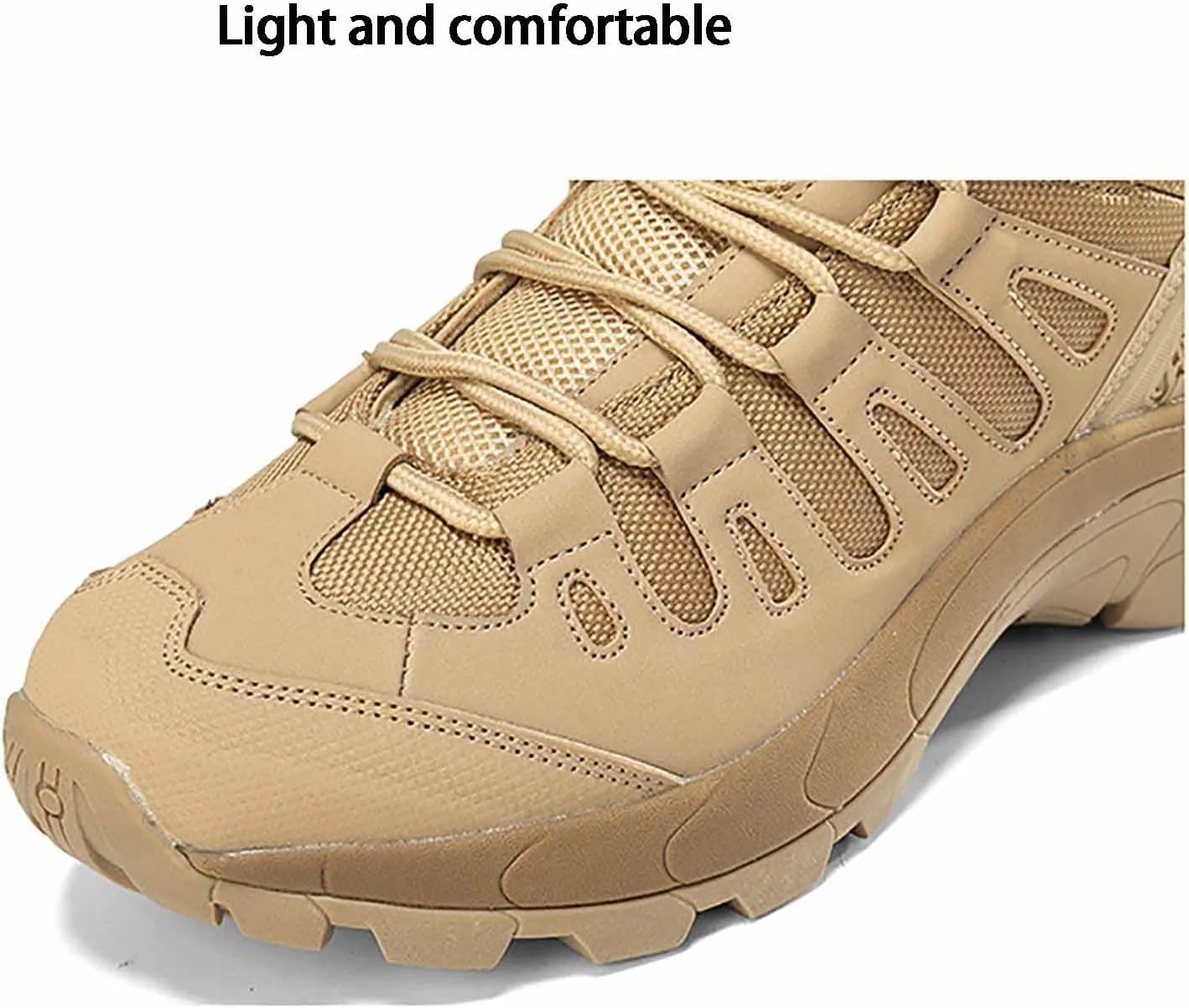 Waterproof Military Tactical Work Boots, Men's Tactical Army Boots with Sports Socks Lightweight Combat Boots Outdoor Hunting Jungle Hiking Boots
