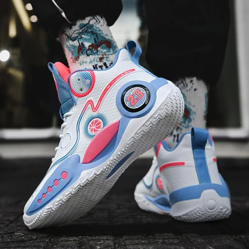 Women Men Basketball Shoes Neutral Breathable Non Slip Sneakers High Top Fashion Outdoor Casual Shoes Sneakers.