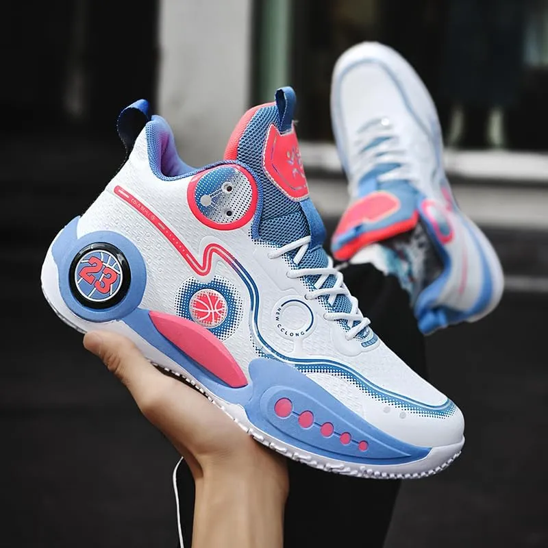Women Men Basketball Shoes Neutral Breathable Non Slip Sneakers High Top Fashion Outdoor Casual Shoes Sneakers.