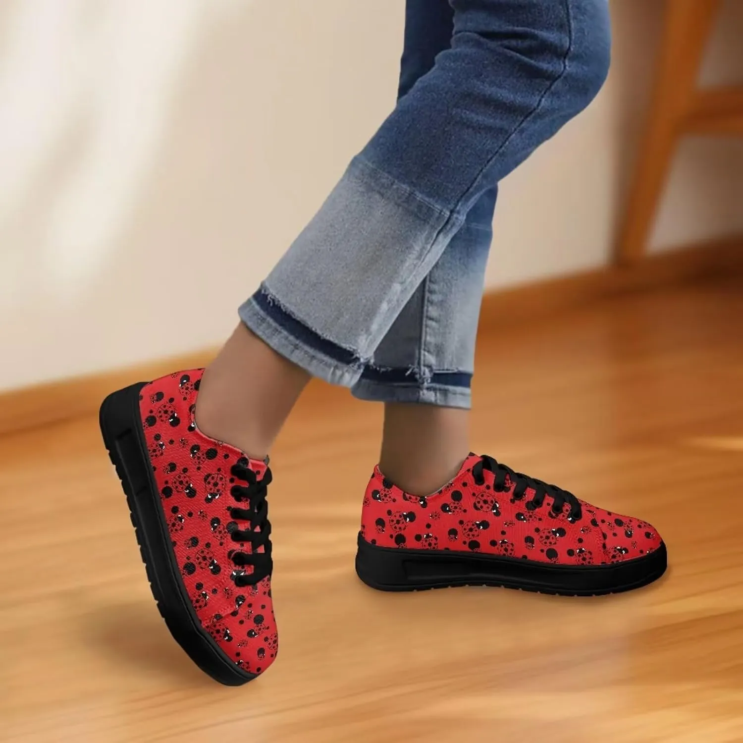 Women??s Canvas Sneakers Orthotic Walking Shoes with Memory Foam Non-Slip Canvas Shoes for Hiking Walking Running