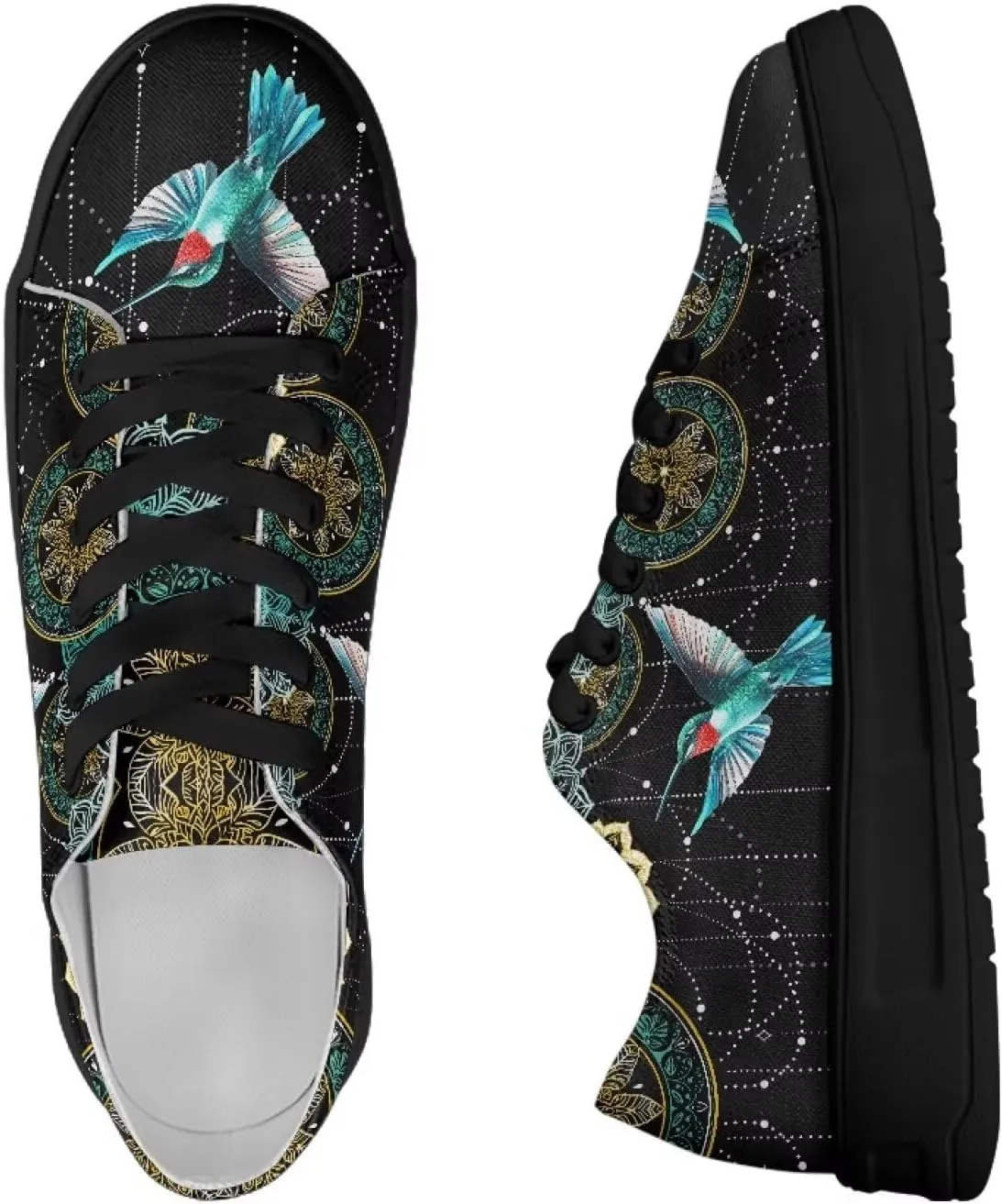 Women's Casual Canvas Sneakers Comfortable Low Top Walking Shoes Classic Lightweight Tennis Shoes Fashion Sneakers