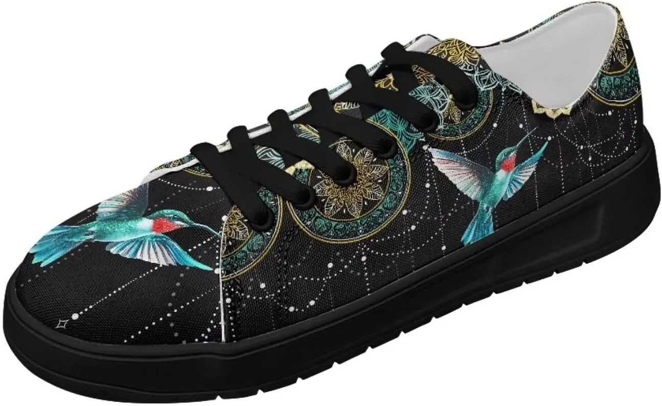 Women's Casual Canvas Sneakers Comfortable Low Top Walking Shoes Classic Lightweight Tennis Shoes Fashion Sneakers