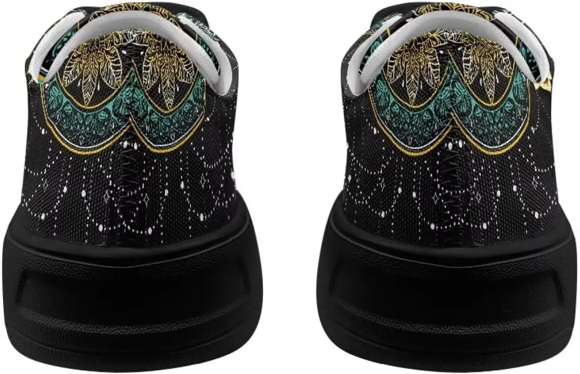 Women's Casual Canvas Sneakers Comfortable Low Top Walking Shoes Classic Lightweight Tennis Shoes Fashion Sneakers