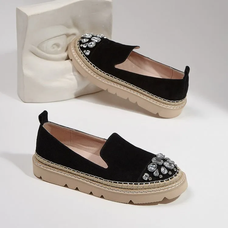 Women's Flats Gothic Shoes Slip-On Platform Loafers