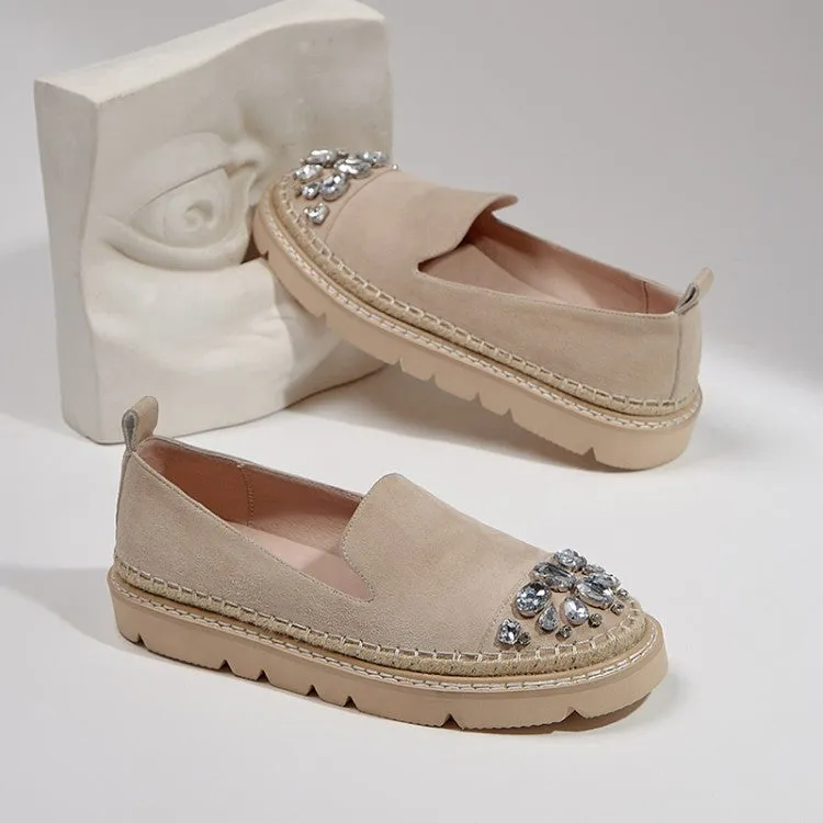 Women's Flats Gothic Shoes Slip-On Platform Loafers