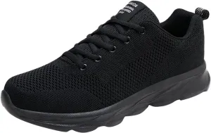 Womens Lace Up Running Shoes Non Slip Walking Shoes Slip On Shoes Women Mesh Ladies Casual Shoes Black Sneakers Red Tennis Shoe Cross Trainer Shoe