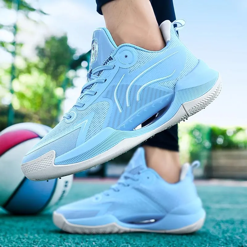 Womens Mens Basketball Shoes Fashion Neutral High Rebound Sport Shoes Breathable Anti Slip Sneakers Running Walking Tennis Shoes