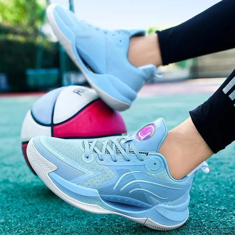 Womens Mens Basketball Shoes Fashion Neutral High Rebound Sport Shoes Breathable Anti Slip Sneakers Running Walking Tennis Shoes