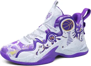 Women's Men's Basketball Shoes No-Slip Breathable Outdoor Shoes Fashion Graffiti Training Shoes