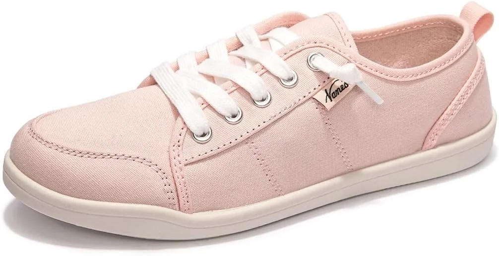 Womens Slip On Shoes, Casual Boat Loafer Shoes with Arch Support, Canvas Walking Sneakers for Women with Non Slip Rubber Outsole