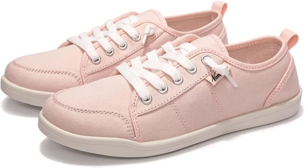 Womens Slip On Shoes, Casual Boat Loafer Shoes with Arch Support, Canvas Walking Sneakers for Women with Non Slip Rubber Outsole